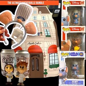 $500 SET! RATATOUILLE Disney Loungefly Backpack Funko Diamond Remy 1201 271 270